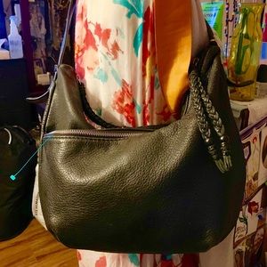 THE SAK genuine leather black shoulder bag👜👍🏼💋